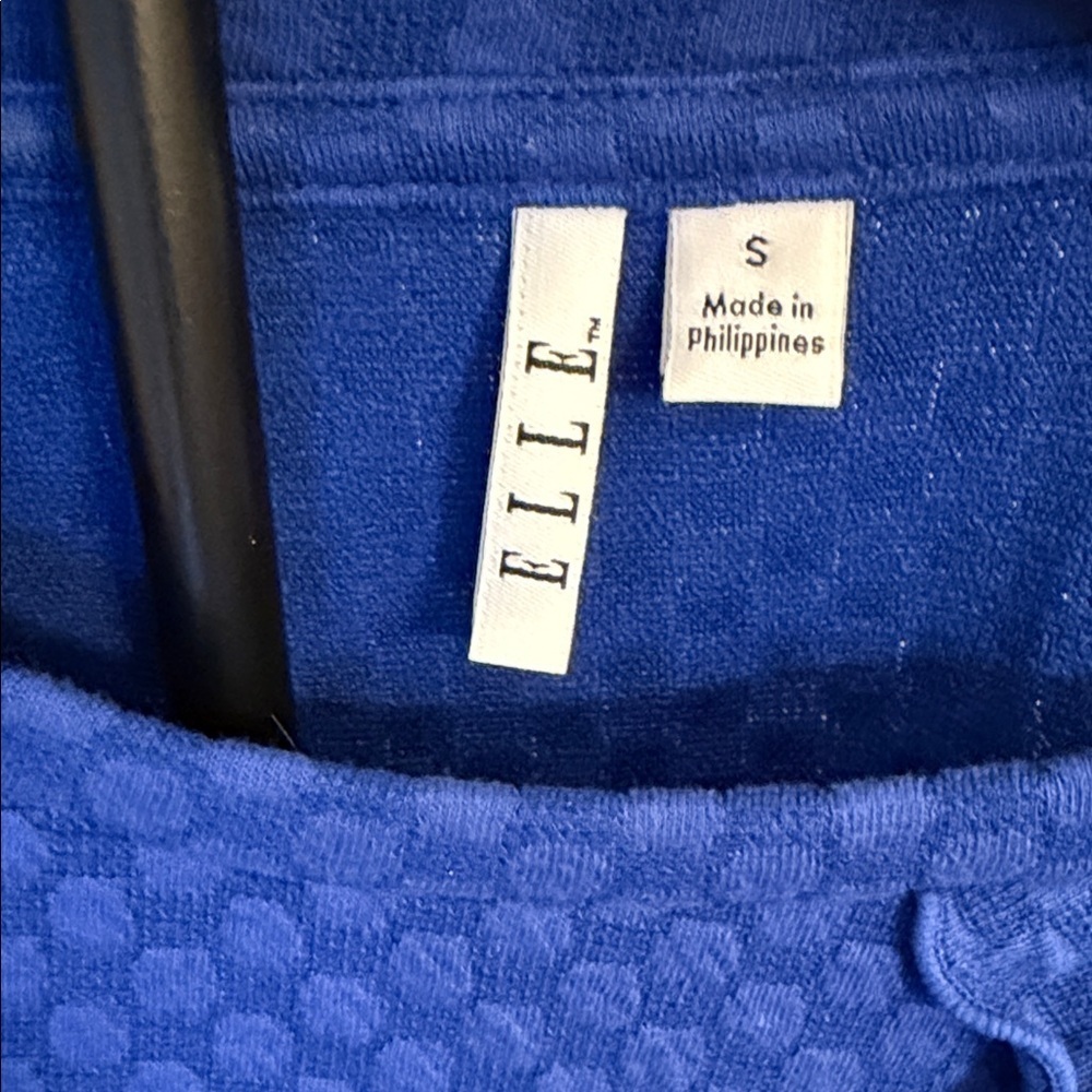 Elle Royal Blue Ruffle Long Sleeve Top - Picture 5 of 8